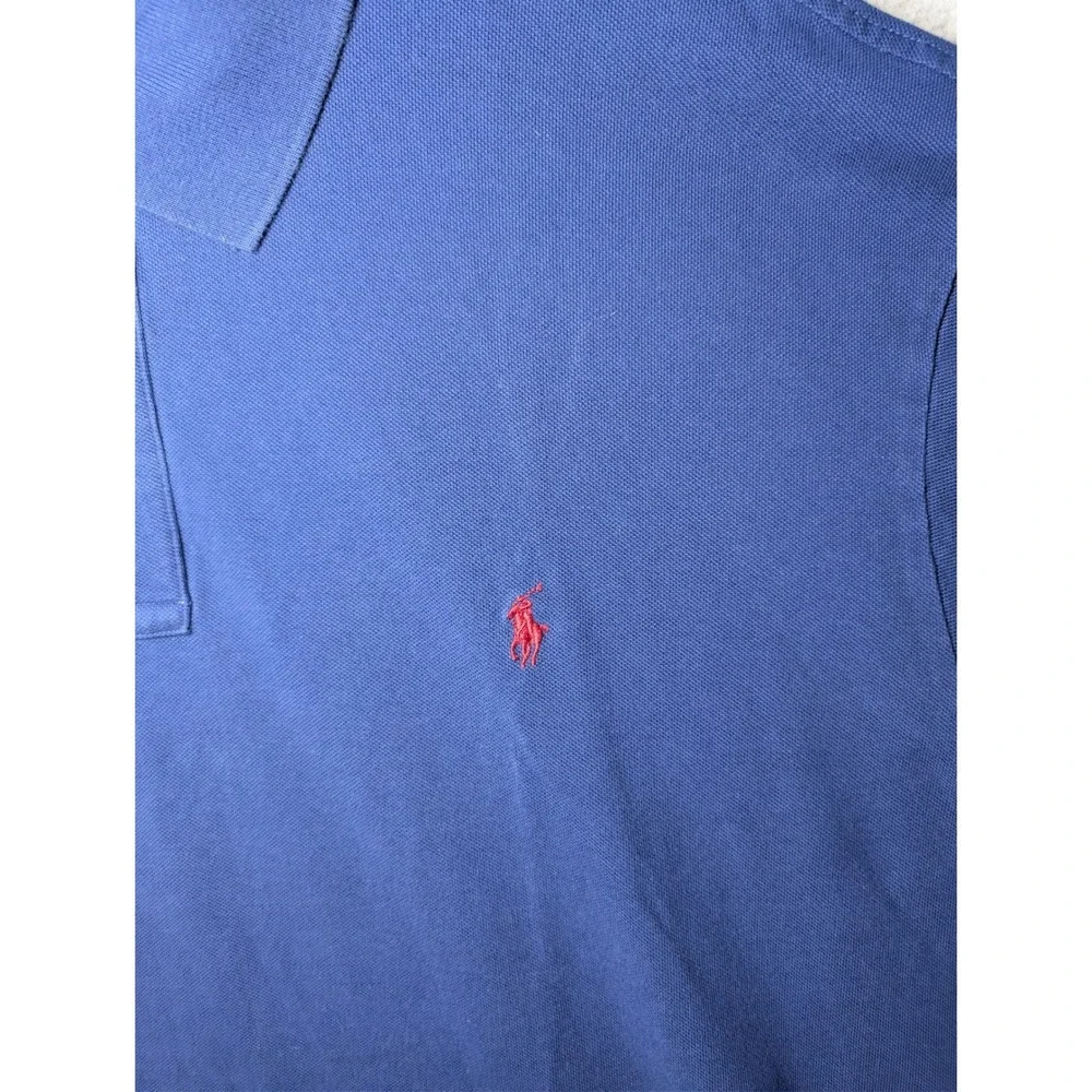 Polo Ralph Lauren Mens Polo Shirt 4XB Short‎ Sleeve Cotton Big Tall Blue Cotton